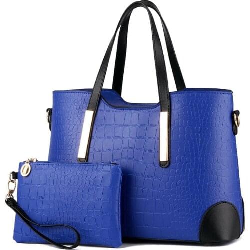 Wallet Leather Shoulder Bags Female Handbag Women Bag Vintage Messenger Bags Handbags Women Top-Handle Crocodile Pattern C Purs