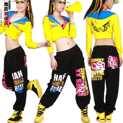 Hot! New Fashion Brand Jazz harem women hip hop pants dance doodle spring and summer loose street sweatpants