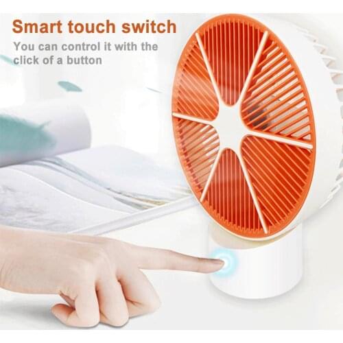 Mini Grapefruit USB Rechargeable Summer Portable Desktop Air Cooling Fan Cooler Small Desk Fans handheld Air Cooler Conditioner