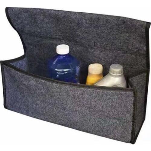 Car Trunk Organizer Car Soft Felt Storage Box Auto Car Boot Organizer Storage Box Travel Luggage Tools Tidy Car Trunk Bag