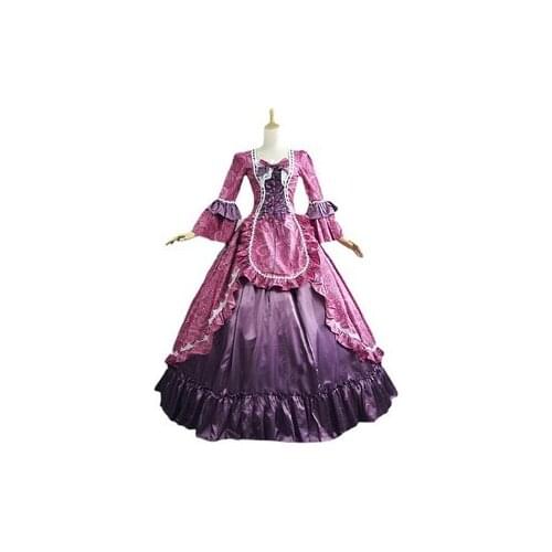 Lolita Girl Medieval Victorian Court Princess Cake Layered Sweet Dress Retro Bow Flared Sleeve Tight Waist Tea Party Skirt