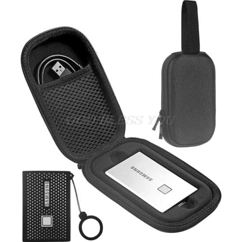 2020 Shockproof Carrying Case + Silicone Cover Combo For Samsung T7 Touch Portable SSD 500GB 1TB 2TB External Solid State Drives