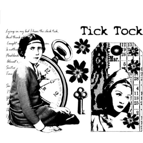 Restoring ancient way transparent Clear Silicone Stamp/Seal for DIY scrapbooking/photo album Decorative clear stamp sheets B094