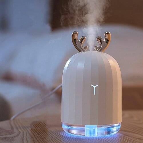 220ML Ultrasonic Air Humidifier Aroma Essential Oil Diffuser for Home Office Car USB Fogger Mist Maker with LED Night Lamp