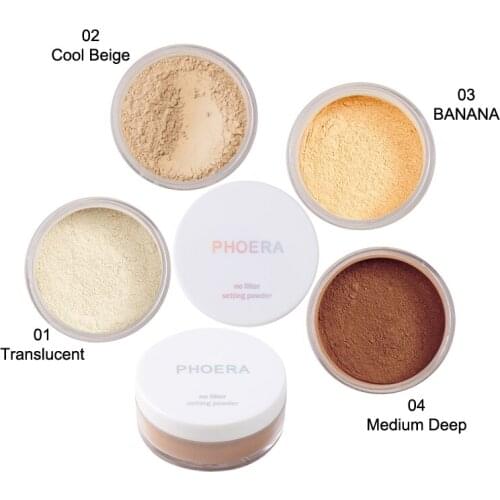Brand Loose Powder Smooth Setting Powder Oil control 4 Colors Face Skin Finish Powder Concealer Foundation Makeup Waterproof