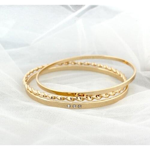 3pcs/set Vintage Metal Bangke Bracelets Sets For Women Girl Bohemian Cute Crystal Bracelet Bangle Set Statement Punk Jewelry