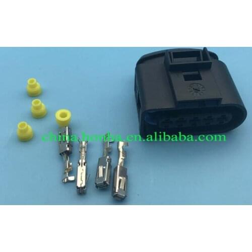 4 pcs 5 Pin MAF Mass Air Flow Plug Connector 1J0 973 999 A with wire or without wire