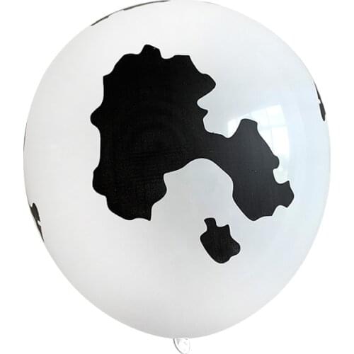50 pcs/lot cartoon animals globos cow print latex balloons for farm theme birthday party decorations baby shower supplies