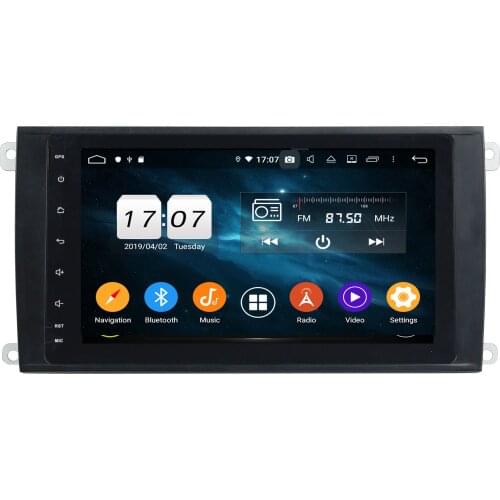 8" PX6 Android 9.0 Car Multimedia Player For Porsche Cayenne 2003-2010 Car Radio 2 Din Audio 6 Core Stereo 4G+64G DSP Recorder