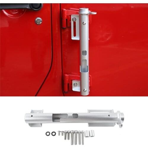 Car Exterior Accessories Aluminum Alloy Black Flag Pole Holder for Jeep Wrangler TJ JK JL JT 1997-2022 Flagpole Mounting Bracket