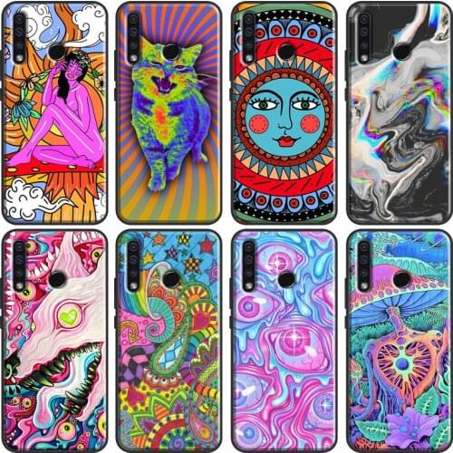 Magic Trippy Psychedelic Art Soft For Huawei Honor 7C 4C 6C 7A Pro 8 9 10 20 10X Lite 8A 9A 8S 7S 6X 9X 8X 10i Case