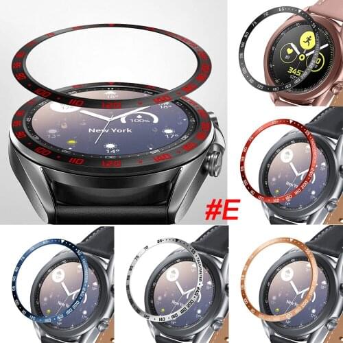 For Samsung Galaxy Watch 3 41mm Bezel Ring Styling Frame Case Cover Protection Stainless Steel Bezel # E