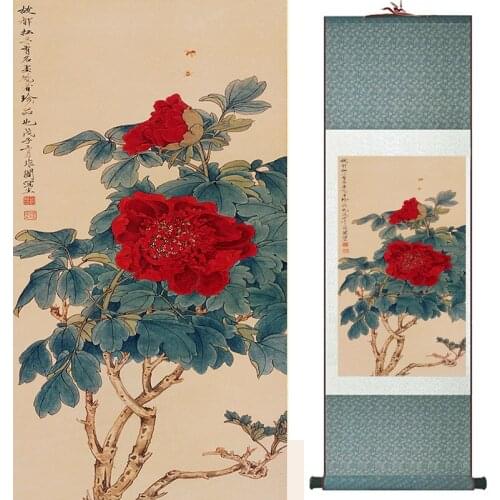 Flowers painting Chinese traditional art painting home decoration paintings 19041103