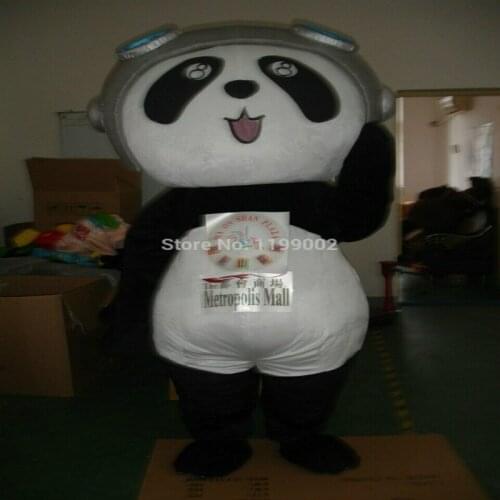 Halloween Fat Panda Mascot Costume Cosplay Party Clothing Carnival Adults Fursuit Cartoon Dress Outfits Carnival Xmas Ad Clothes