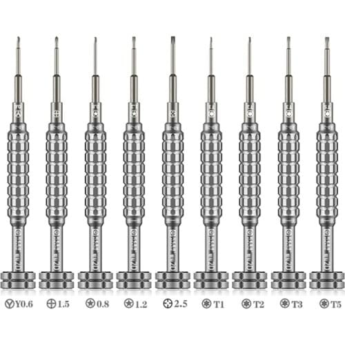 2D Precision Magnetic Screwdriver Aluminum Handle Screwdrivers for iPhone Android Smartphone Disassemble Opening Repair Tools