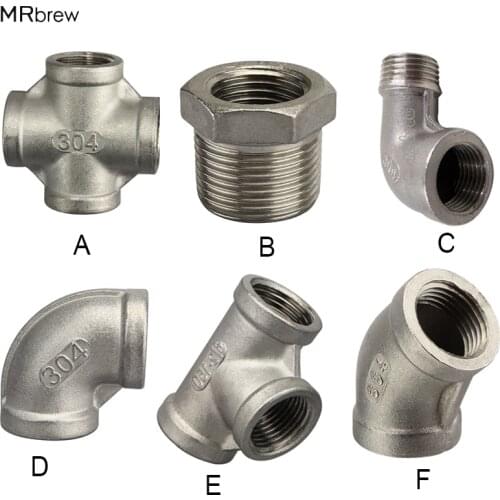 Brewing Beer 1/2"NPT Couplers 304 Stainless Steel Food Grade Brewer Hardware Pump fitting