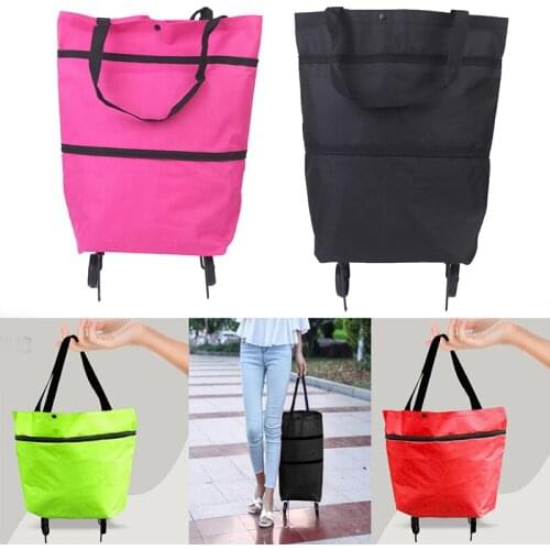 1pc Reusable Grocery Bags Food Organizer Vegetables Bag On Wheels Bag Buy Vegetables Shopping Organizer Portable Bag