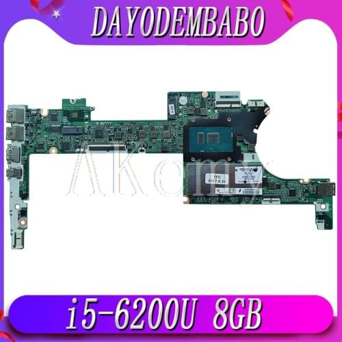 High quality For X360 13-4000 13-4172NA Laptop Motherboard DAY0DEMBAB0 With SR2EY I5-6200U CPU 100% working well