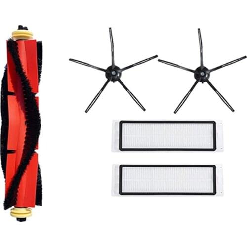 5 Set Replacement Parts Compatible for Xiaomi Roborock S5 Max S6 S60 S5 S50 T6 Mop Black Side Brush Accessories