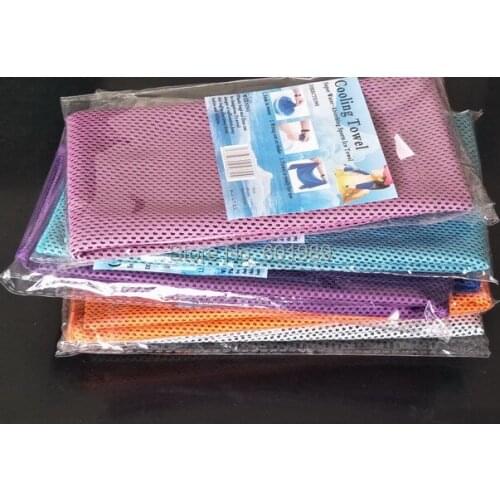1Pc Random Color Cooler Towel Cooling Towel For Summer Outdoor Cold Towel