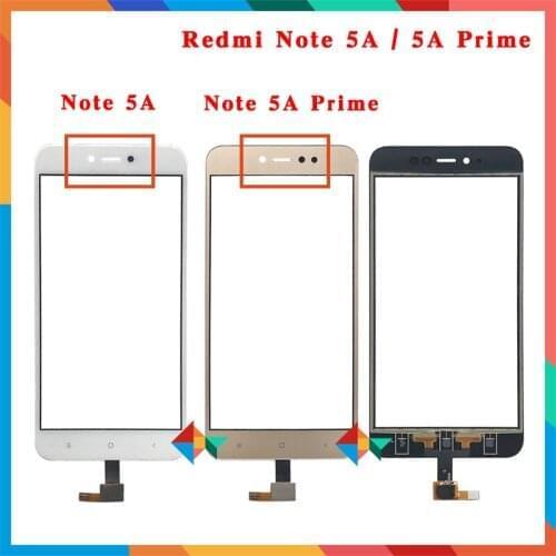 10Pcs/lot High Quality 5.5'' For Xiaomi Redmi Note 5A / Note 5A Prime Touch Screen Digitizer Front Glass Lens Sensor Panel
