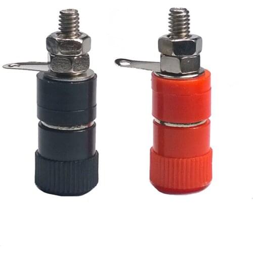 30pcs 50pcs 4MM JS-919 Banana Horn Plug Connector Crimp Terminal Amplifier Audio Plug Cold Pressure Solderless