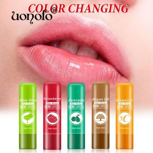 4g aloe vera Moisture Lip Balm Long-Lasting Fruits Flavor Lips Moisturizing Hyaluronic Lipsticks Anti Aging Dead Skin Makeup