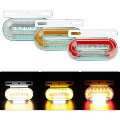 Car Truck Side Marker Light 12 LEDs 12V Signal Indicator Car Trailer Lorry External Lamp 3 Modes Warning Taillight