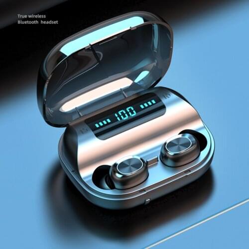 Wireless Earphones Bluetooth 5.0 TWS Wireless Bluetooth Earphone Earbuds LED Display with Power Bank Headsets with Microphone