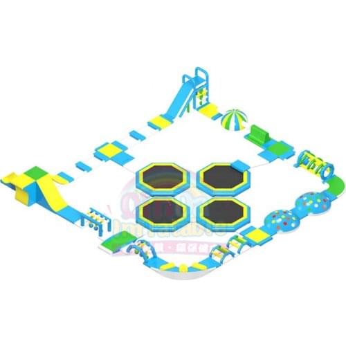 Lake Large Inflatable Aqua Splash Water Park for sea