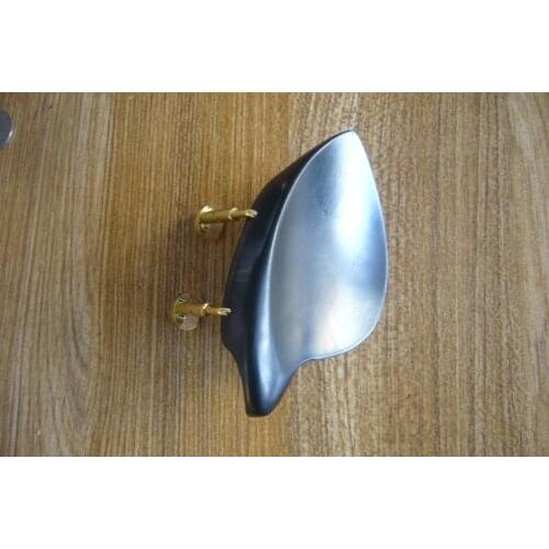 Violin parts 1 piece top grade 4/4 violin chin rests natural ebony wood with clamps