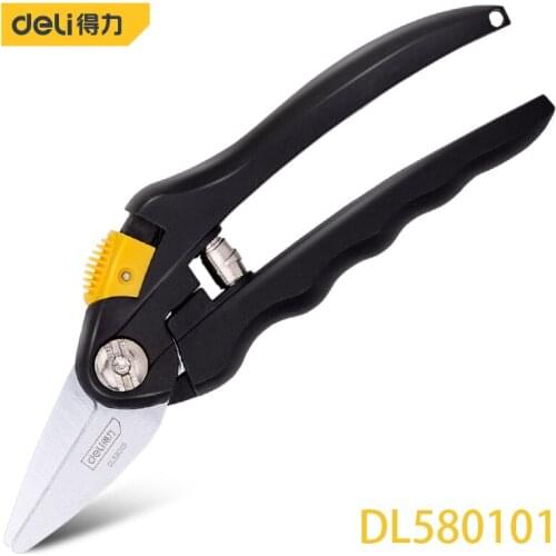 Deli 8 Inch Flower Branch Shears Tree Branch Pruning Pruning Fruit Tree Branches Pruning Potted Plants Alloy Steel Forging