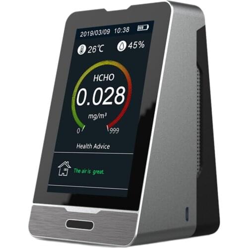 DM73B WIFI 4.3 Inch LED Display PM2.5 PM1.0 PM10 Temperature Humidity CO2 HCHO TOVC Detector Intelligent Detect Tool