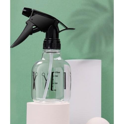 250ml Transparent Hairdressing Sprayer Oil Head Salon Barber Spray Bottle Plastic Container Flower Watering Can Hair Beauty Tool