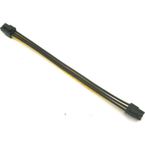 100pcs/Lot 16AWG 6Pin PCI-E Male to Male Power Supply Cable for GPU Video Card ETH Ethereum Mining