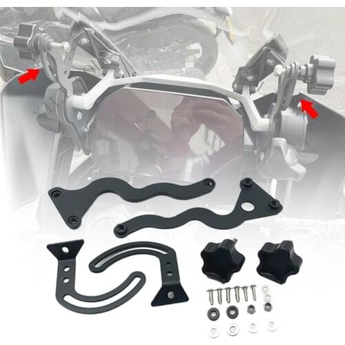 R1200GS R1250GS Windshield Support Holder Windscreen Strengthen Bracket Kits for BMW 1200GS R 1200 GS LC/ADV Adventure 2014-2019