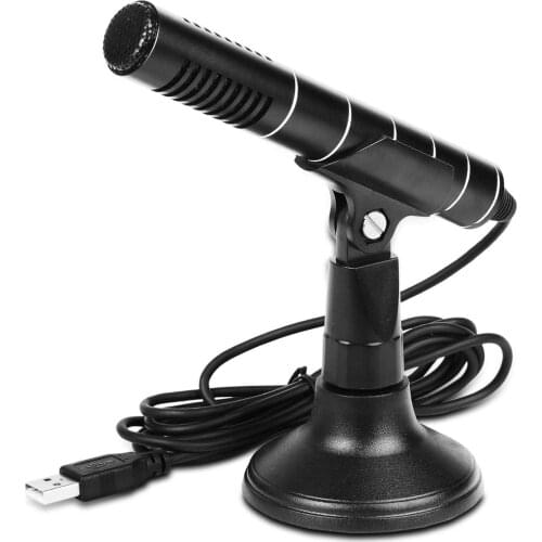 Depusheng T4 USB Computer Condenser Microphone High Quality Studio Recording Speech Mic With Holder For Windows Gaming Singing