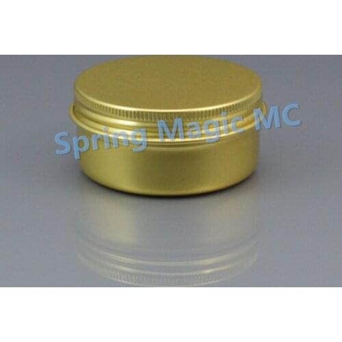 50g Gold Empty Aluminum Cream Jar Tin Cosmetic Pot Lip Balm Eye Cream Packaging case Hair Conditioner Tin Wax container