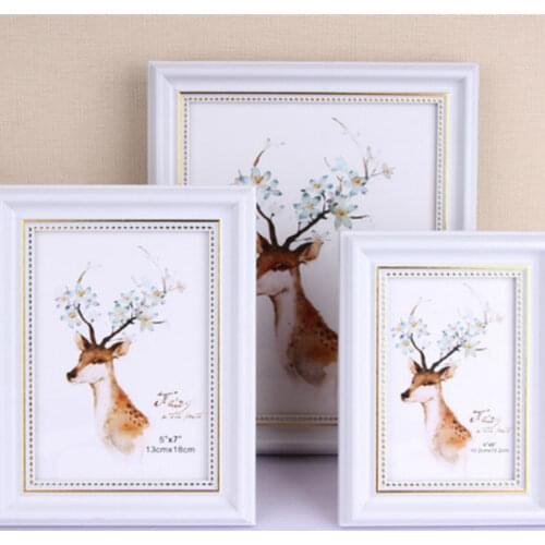 Creative Simple Modern European Wedding Photo Frame Plastic Picture Frame Retro Photo Frame Home Set Children Photo Frame