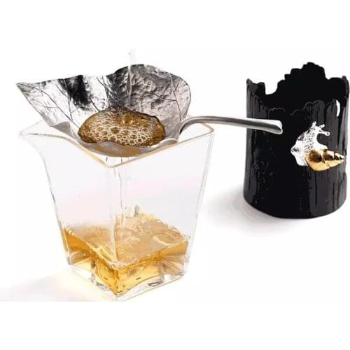 Creative Tea Infusers Strainer Coffee Strainers Handmade Leaves Scented Teas Leaking Kung Fu Tea Accessory Spice Filter Tools