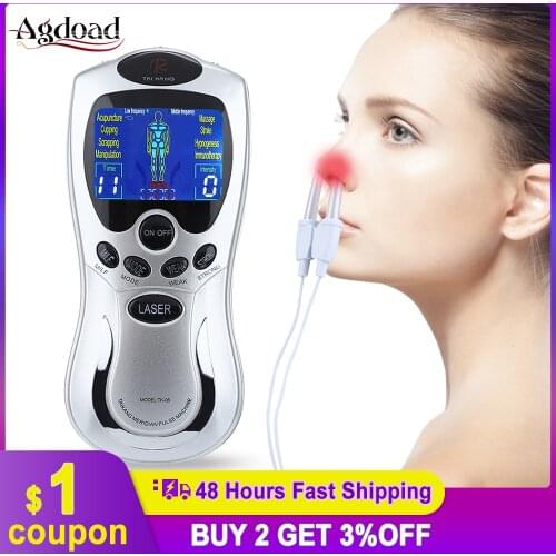 Laser Pulse Nose Rhinitis Electric Allergy Rhinitis Therapy Machine Nose Care Device Allergy Reliever Treatment 8 Body Massage