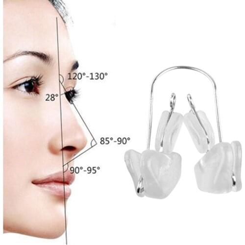 Nose Straightening Corrector Massager Face Shaping Tool Soft Silicone Nose Bridge Reshaper Clips Nose Up Reducer Clip