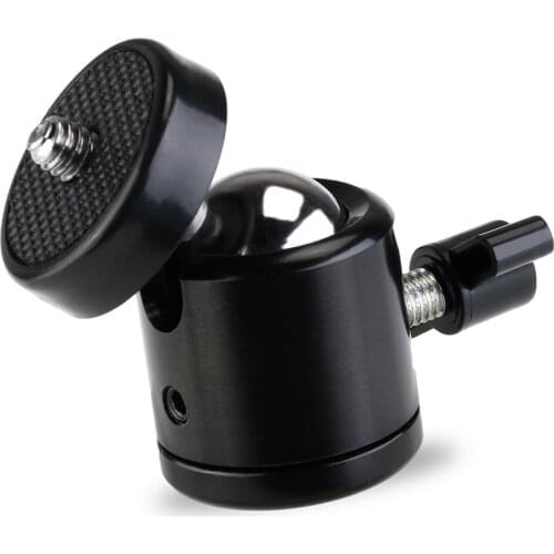 Mini Ball Head with Shoe Mount 1/4 inch Screw for DSLR Camera Video LED Light Magic Arm Microphone Holder