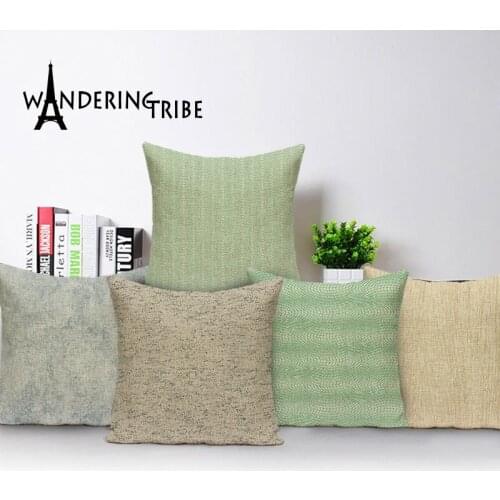 Nordic Geometric Cushion Cover Green Bohemian Pillow Case Luxury Cushions Linen Home Decor Sofa Bed Throw Pillows Covers Kissen