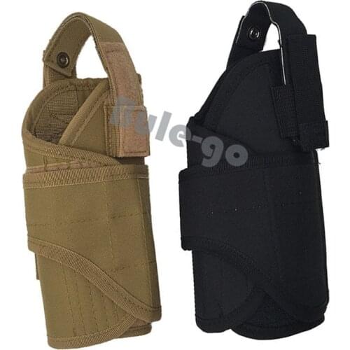 Muitifunctional Nylon Molle Tactical Modular Belt Pistol Holster Adjustable Right hand Waist Hidden Pistol Carry Holster Bag
