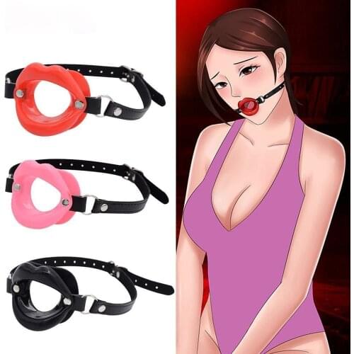 Sex Toys Slave Silicone Lips O Ring Open Mouth Gag Oral Fetish Bdsm Bondage Restraints Erotic Toy Sex Toy for Couples Lesbian