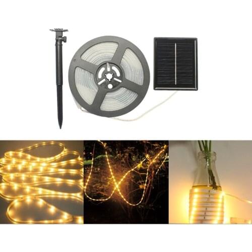 Solar LED Light Strip RGB Waterproof DC 5V Solar Powered Tape String Lights For Outdoor Garden Home Decoration LED Strip