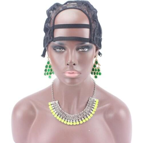 4X4 U part wig cap Stretch Elastic Mesh Lace Wig Caps For Making Wigs Adjustable Wig Making Caps Invisible Hair Nets