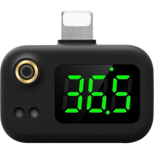 New Mobile Phone USB Smart Thermometer Non-contact Infrared Thermometer Electronic Thermometer LCD Display For IPhone/Android