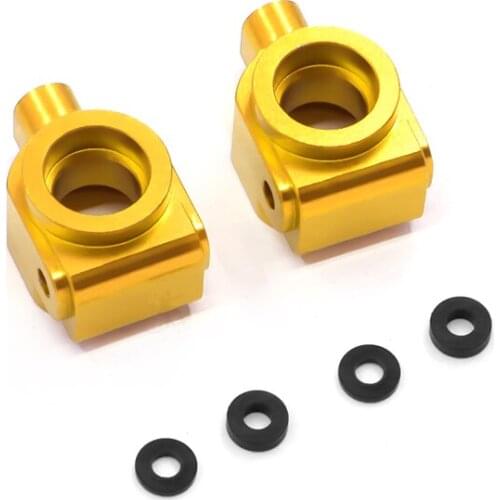 2Pcs Aluminum Alloy Rear Wheel Axle Carrier Rear Axle Seat for Wltoys 104001 1/10 RC Car Upgrade Accessories